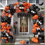 Halloween Latex Foil Balloon Set Manufacturer - Wholesale Custom Black Orange BOO