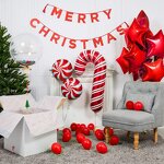 Christmas Balloon Arch Kit Manufacturer - Candy Cane Foil Balloons Party Accessories