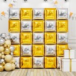 Double Sided Gold Silver Balloon Factory - Wholesale DIY Wall Background Helium