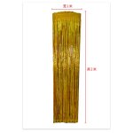 Metal Laser Foil Party Curtain Factory - 1*2M Colorful Pink Backdrop Wall Decor