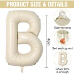 Cream Bride Letter Balloon Manufacturer - 40inch Helium Foil for Wedding Party