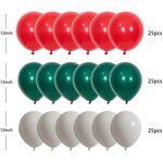 Merry Christmas Balloon Set Factory - Wholesale 12-Inch 6 Styles Red Green