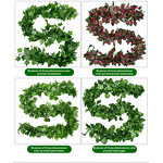 PVC Artificial Flowers Rattan Factory - Custom for Wedding Home Hanging Wall Decor