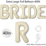 Bride Letter Balloon Set Factory - Wholesale 40 Inch Elegant Ring Bottle Decor