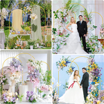 Bride Wedding Arch Decorations Factory - Metal Party Structures for Wedding