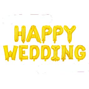 Gold Wedding Banner Foil Balloon Factory - 16 Inch Sweet Party Decoration