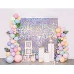 Champagne Gold Wall Backdrop Set Manufacturer - 12pcs/set Square Sequin Panel Decor