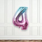 Gradient Number Foil Balloon Manufacturer - Wholesale 32 Inch Birthday Star