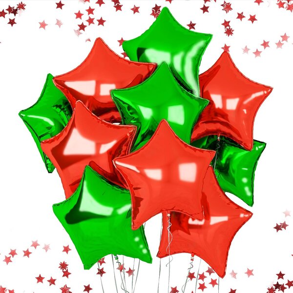 Star Foil Balloons Factory - 10pcs/set Eco-Friendly 18 Inch Graduation Christmas