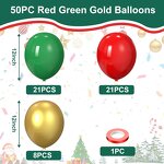 Red Green Gold Latex Balloons Manufacturer - Wholesale 12 Inches for Christmas