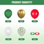 Christmas Balloons Arch Kit Manufacturer - 62pcs/set Gold Red Green Decorations