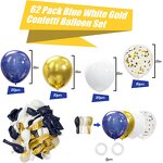 Confetti Latex Balloon Kit Manufacturer - Wholesale 62pcs 12 Inch Pearl Gold Blue