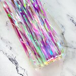 Aluminum Tinsel Fringe Backdrop Factory - 1*2 M Rainbow Shiny Sequin Party Curtain