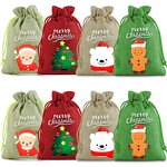 Christmas Drawstring Bag Factory - Wholesale Custom Logo Snowman Printing Xmas