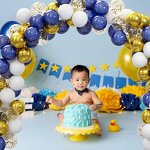 Confetti Latex Balloon Kit Manufacturer - Wholesale 62pcs 12 Inch Pearl Gold Blue
