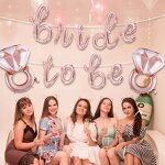Bridal Shower Balloon Set Factory - Wholesale Diamond Ring Banner Gold Letters