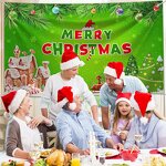 Merry Christmas Photo Banner Manufacturer - High Quality Santa Backdrop Tree Decor