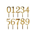 Gold Color Cake Toppers Manufacturer - Wholesale Custom Waterproof Acrylic 0-9