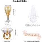 Bride Letter Balloon Set Factory - Wholesale 40 Inch Elegant Ring Bottle Decor