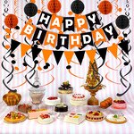 Halloween Party Decoration Banner Factory - Happy Birthday Paper Triangle Bunting