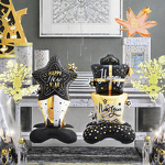 Black Star Foil Balloon Factory - 58 Inch Custom Single Pack New Year Parties