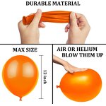 Matte Color Latex Balloon Set Factory - Custom 12 Inch Black Orange Halloween
