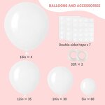 Latex Balloon Kit Manufacturer - Custom 138pcs/set 10-12 Inch with Glue Dots
