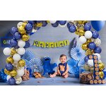 Confetti Latex Balloon Kit Manufacturer - Wholesale 62pcs 12 Inch Pearl Gold Blue