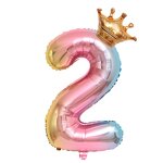 Gradient Crown Number Balloon Manufacturer - Cheap 32-inch Wedding Birthday Party