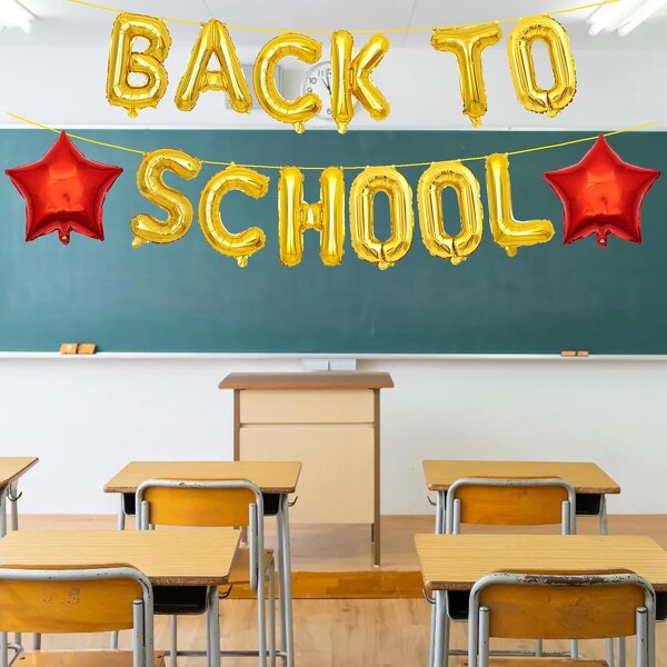 Gold Foil Letter Balloon Set Manufacturer - Custom 16-Inch for Back to School Party