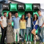 Metallic Green Square Foil Balloons Manufacturer - High Quality 19 Inches Helium