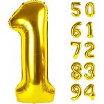 Custom Number Foil Balloon Manufacturer - 40 Inch Gold Color Birthday Baby Shower