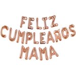 Gold Foil Happy Birthday Balloons Manufacturer - Custom 16 Inch Feliz Cumpleanos Mama