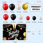 Father's Day Balloons Garland Arch Kit Manufacturer - Sweet Red Gold Theme Color Props