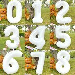 White Number Foil Balloon Manufacturer - High Quality 32 Inch Photography Props