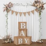 Baby Boxes with Letters Factory - 4pcs Rustic Farmhouse Style Boho Balloon Boxes