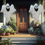 Ghost Glow Balloons Factory - 3pcs Halloween Large Plastic Adult Themed Party