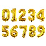 Gold Rose Gold Number Balloons Factory - 16 Inch Aluminum Foil Birthday Wedding