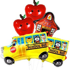 School Bus Balloon Set Manufacturer - Wholesale Eco-Friendly 4 Pcs/Pack Foil Decor