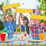 PVC Inflatable Pencil Toys Balloons Factory - 3pcs/pack Classroom Inspired Back to School