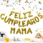 Gold Foil Happy Birthday Balloons Manufacturer - Custom 16 Inch Feliz Cumpleanos Mama