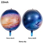 Planet Earth Space Balloons Factory - 22 Inch 4D Helium Foil for Birthday Graduation