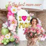 Mother's Day Balloons Garland Arch Kit Manufacturer - New Style 117Pcs/set Floral Basket