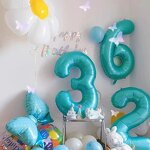 Baby Blue Number Foil Balloon Factory - Wholesale Custom 32 Inch Wedding Birthday