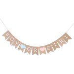 Fabric Gender Reveal Banner Factory - New Design Geometric Pattern Eco-Friendly