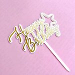 Acrylic Cake Toppers Factory - Wholesale Custom Happy Birthday Letter Design
