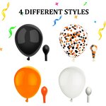 Matte Color Latex Balloon Set Factory - Custom 12 Inch Black Orange Halloween