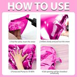 Hot Pink Gold Square Foil Balloons Manufacturer - Double Sided DIY Wall Backdrop