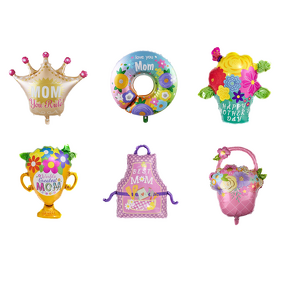 Mother's Day Crown Series Balloons Factory - Aluminum Foil Trophy Wreath Apron Decor