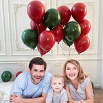 Merry Christmas Balloon Set Factory - Wholesale 12-Inch 6 Styles Red Green